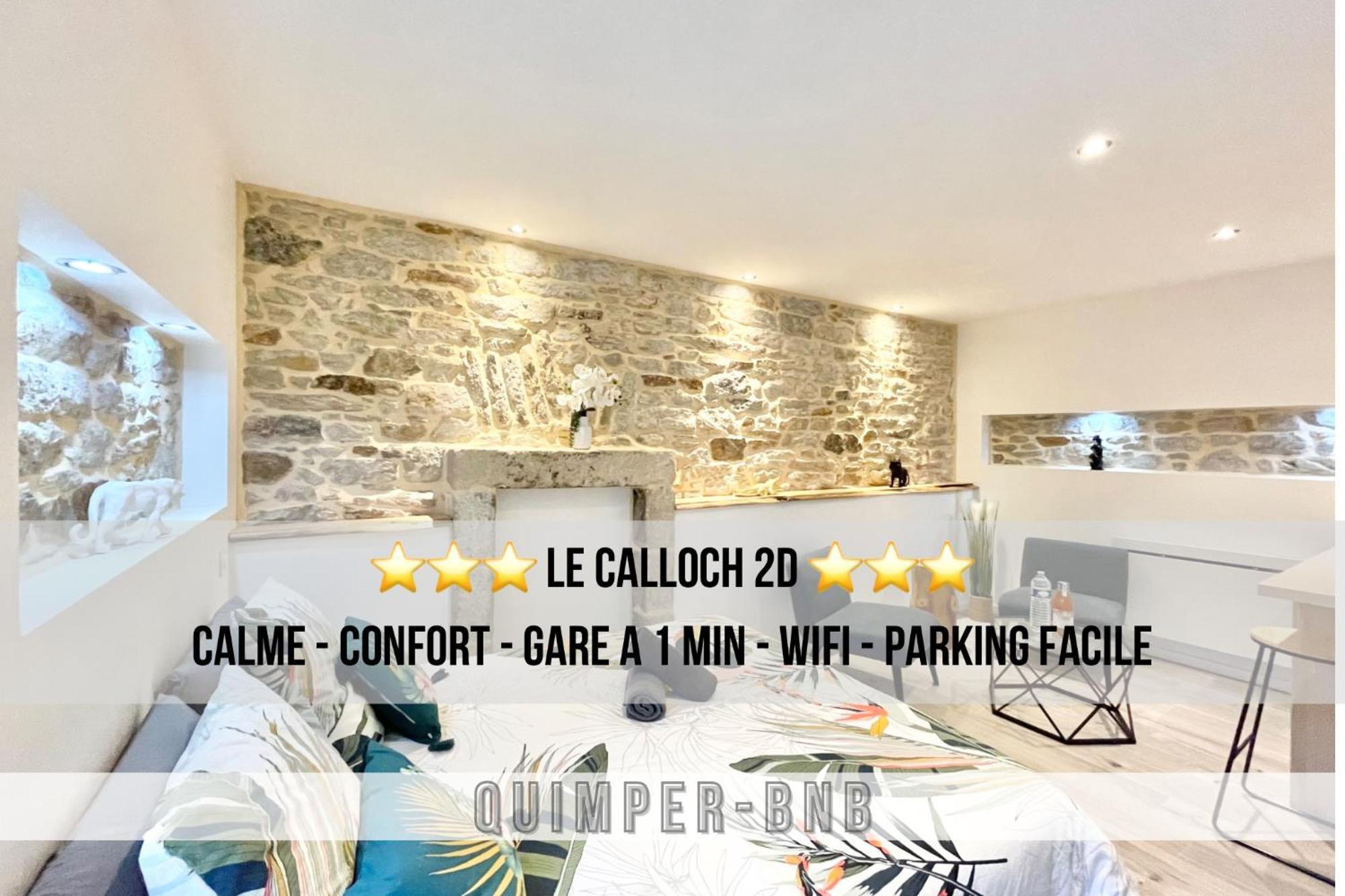 Le Calloch 2D - Studio 4 Etoiles - Quartier Gare - Wifi - Netflix 캥페르 외부 사진